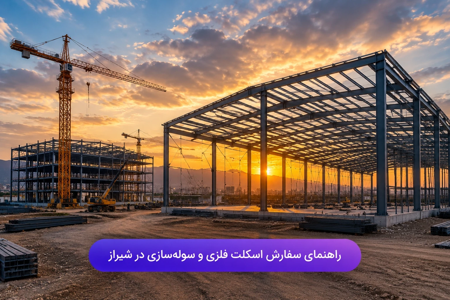 راهنمای جامع سفارش اسکلت فلزی و سوله‌سازی در فارس و شیراز + لیست برترین تولیدکنندگان