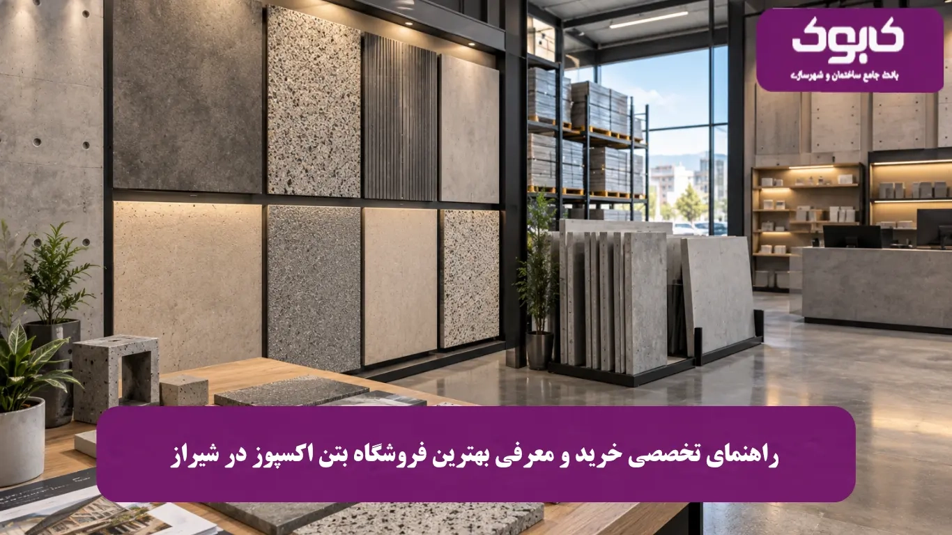 10 بهترین فروشگاه بتن اکسپوز در شیراز | راهنمای خرید 1405
