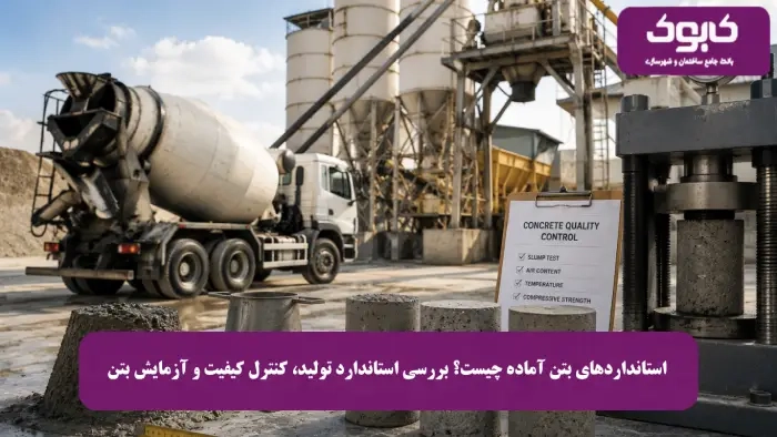 استانداردهای بتن آماده چیست؟ بررسی استاندارد تولید، کنترل کیفیت و آزمایش بتن